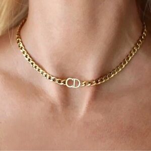 Christian Dior Gold Chain Necklace